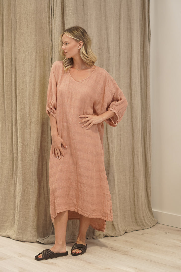 Rosa Kaftan Cameo Brown Check