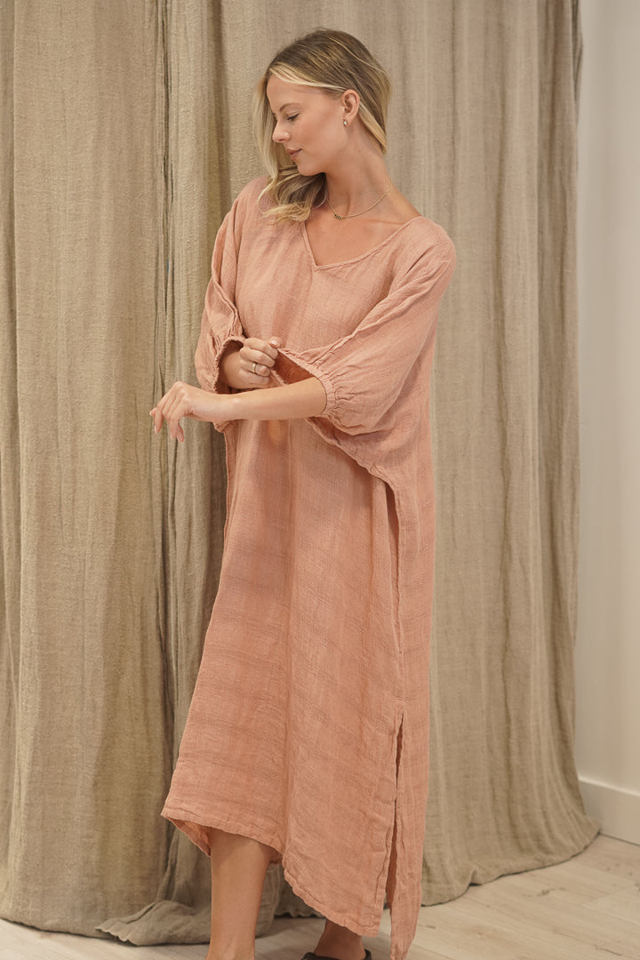 Rosa Kaftan Cameo Brown Check
