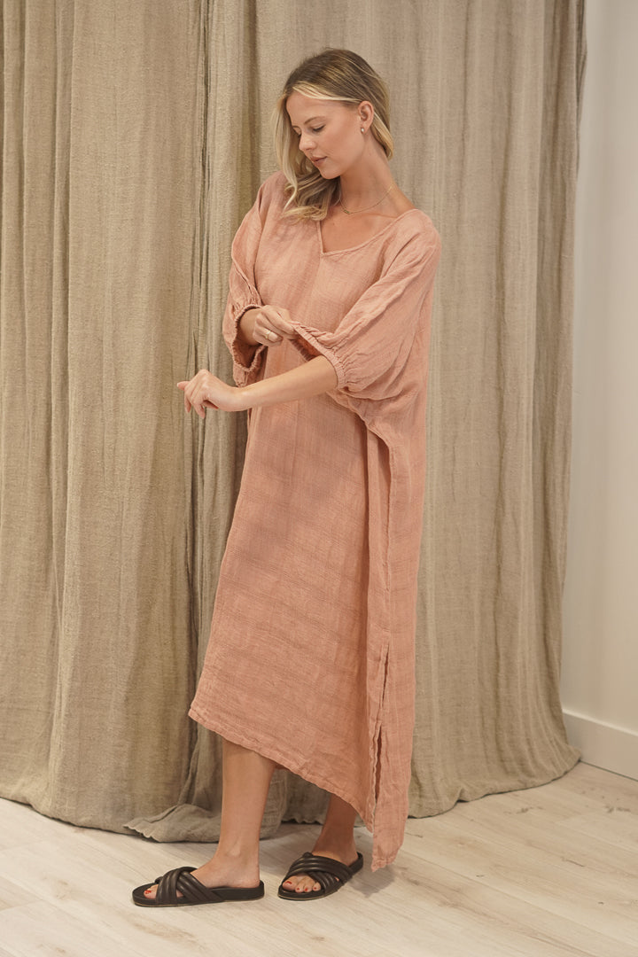 Rosa Kaftan Cameo Brown Check