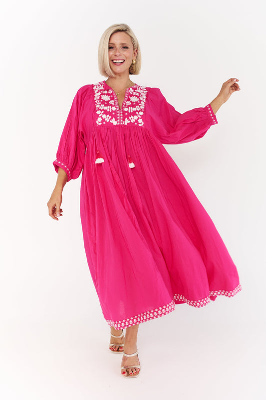 FIESTA HOT PINK DRESS