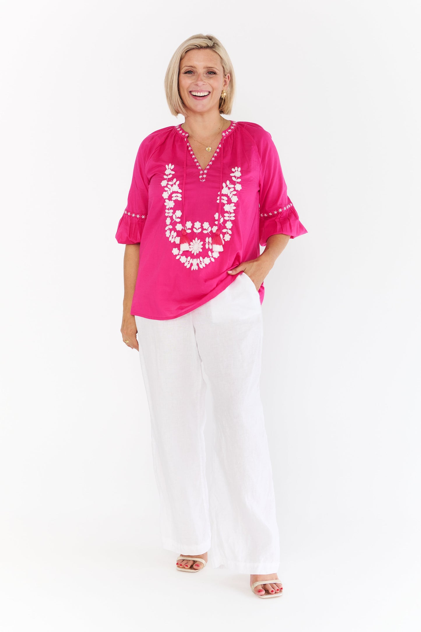 FIESTA HOT PINK SHIRT