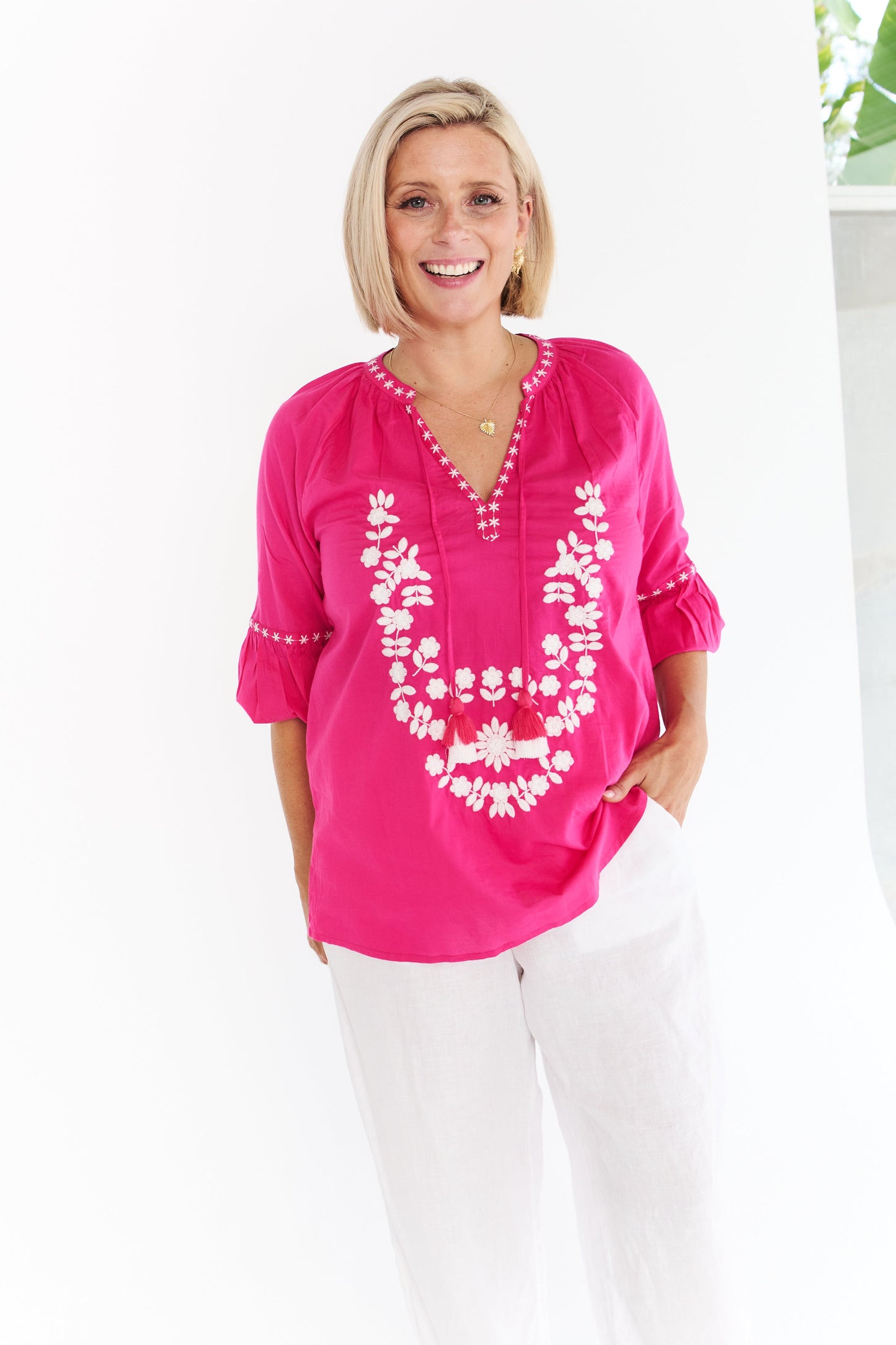 FIESTA HOT PINK SHIRT