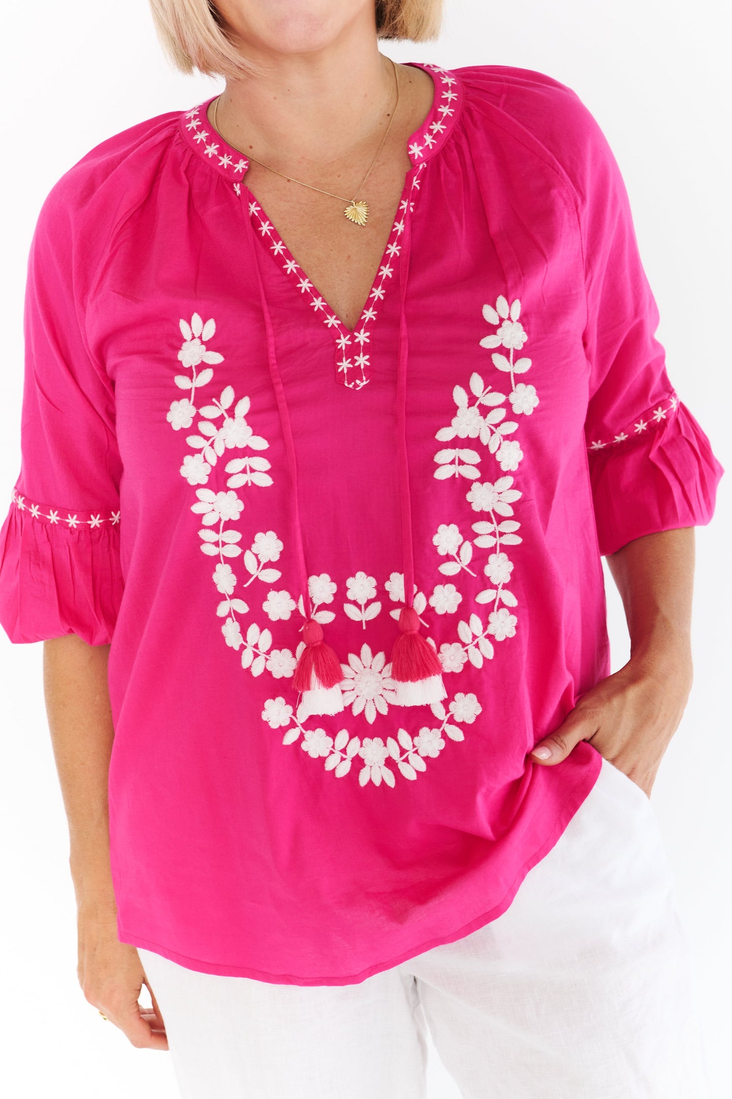 FIESTA HOT PINK SHIRT