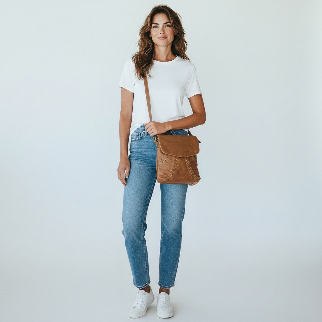 Fina Zip Round Hobo Bag