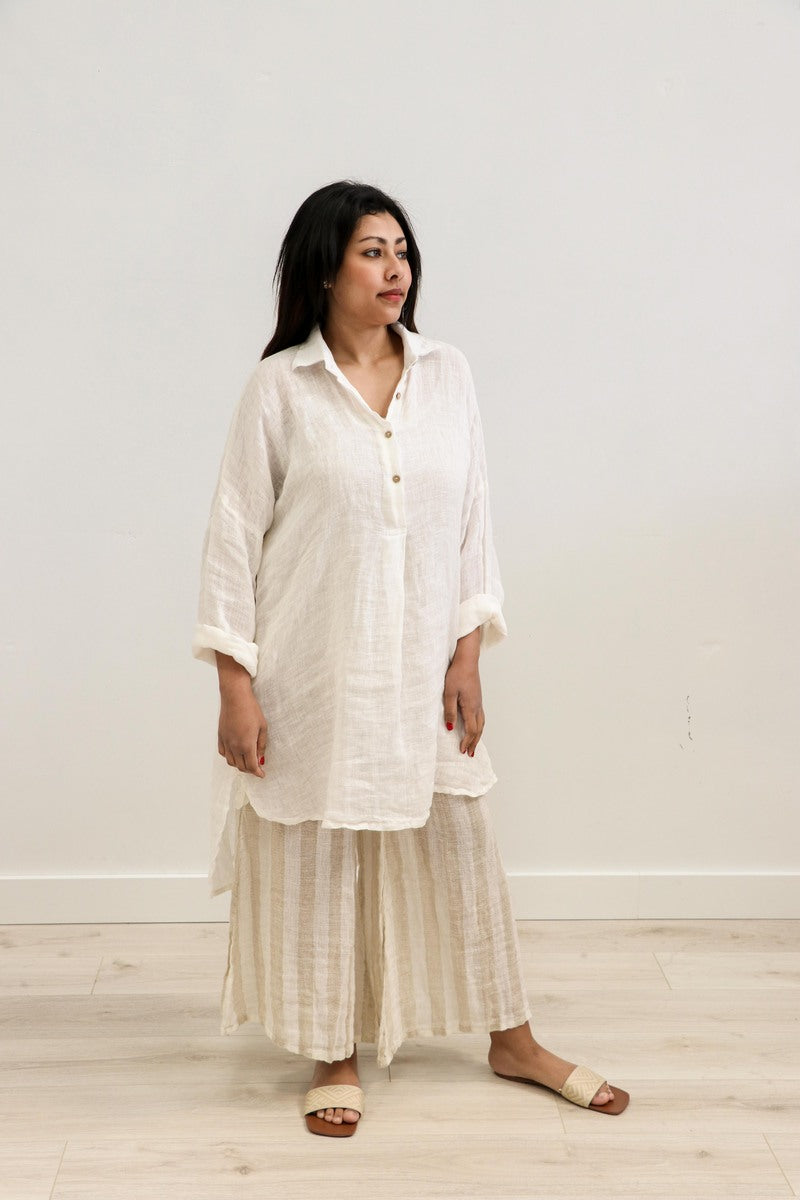 Giana Shirt Dress Ivory