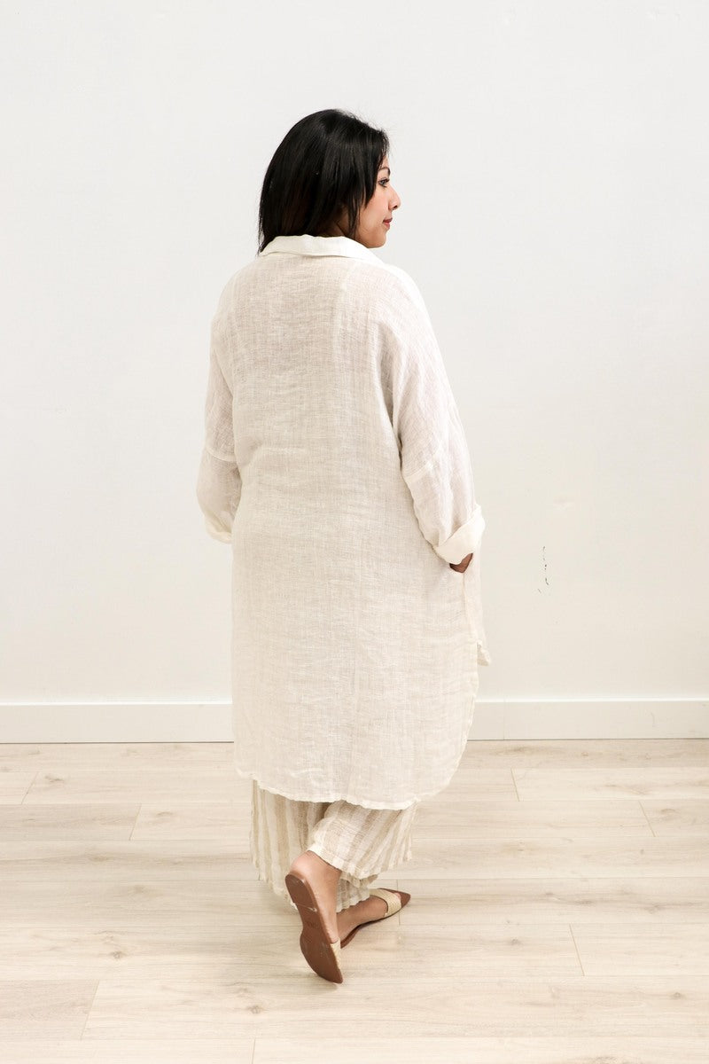Giana Shirt Dress Ivory