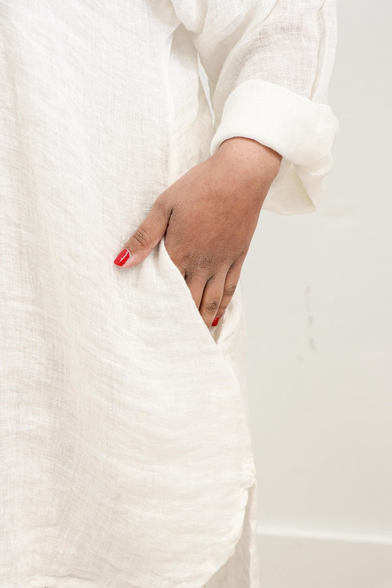 Giana Shirt Dress Ivory