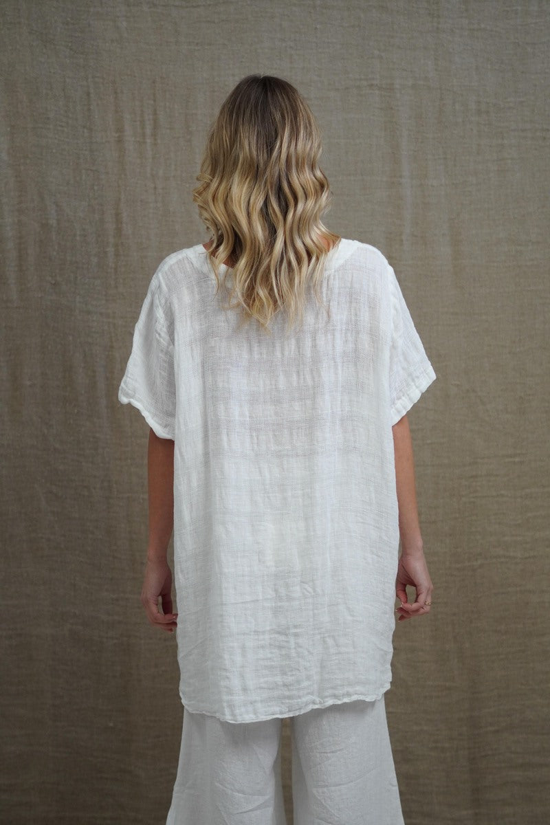Helene Ovesized Top One White