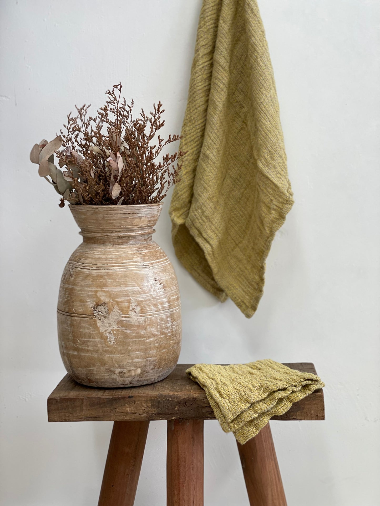 Audrey Hand Towel Yellow + Natural