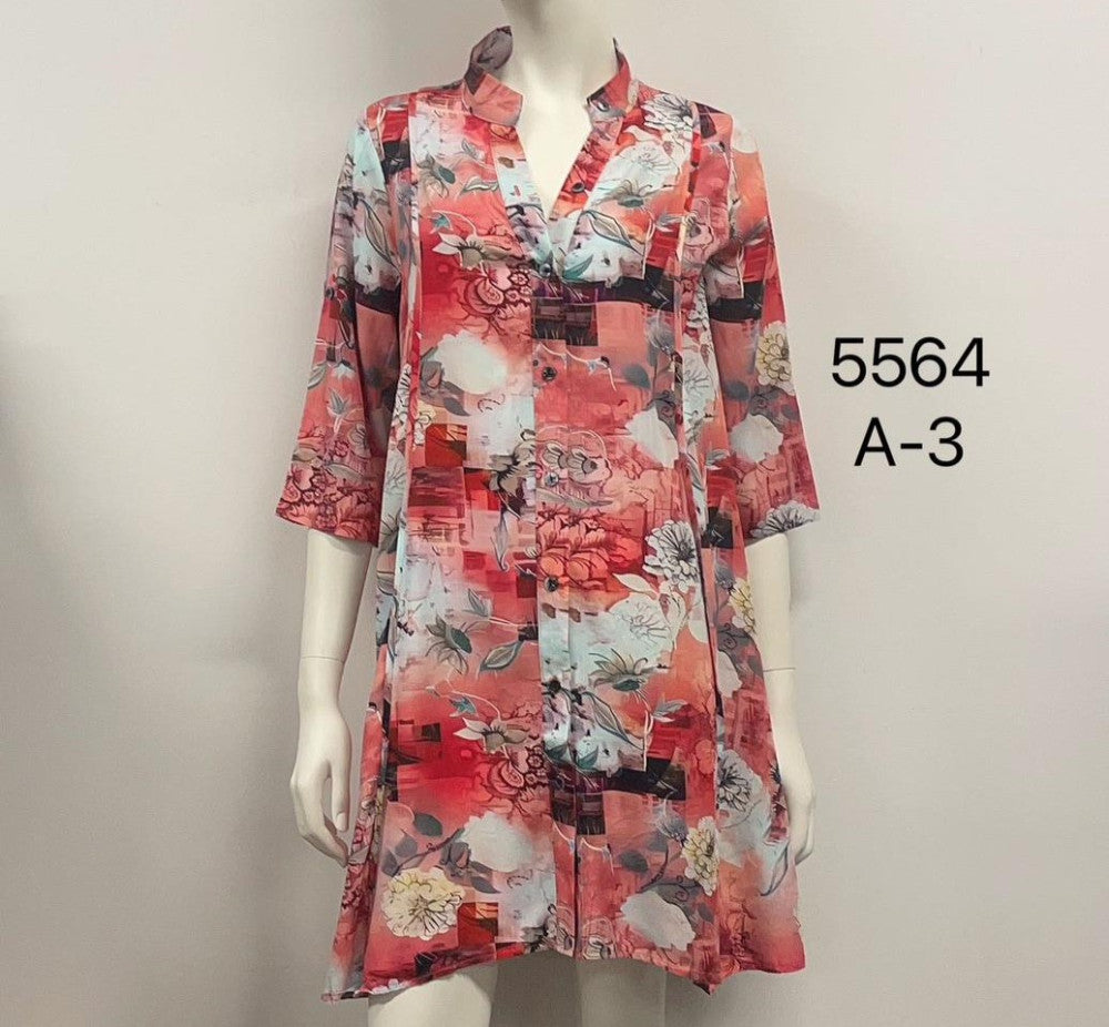Button Down Tunic Top
