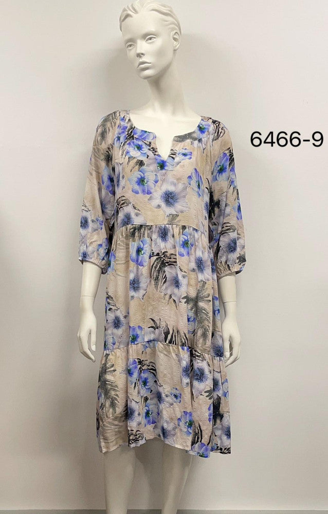 3/4 Sleeve Cotton Dress