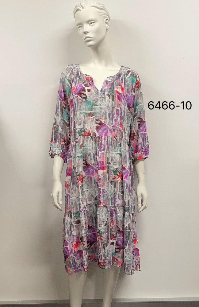 3/4 Sleeve Cotton Dress