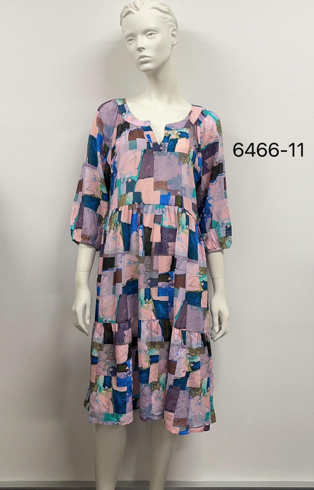3/4 Sleeve Cotton Dress