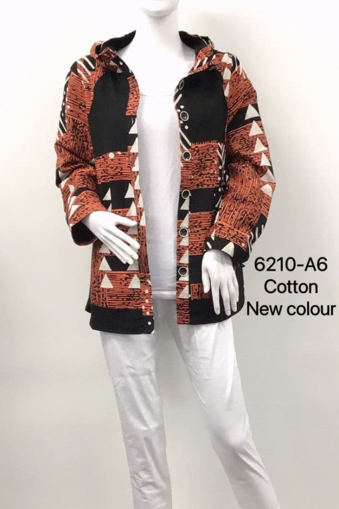 Corduroy Patch Hooded Jacket