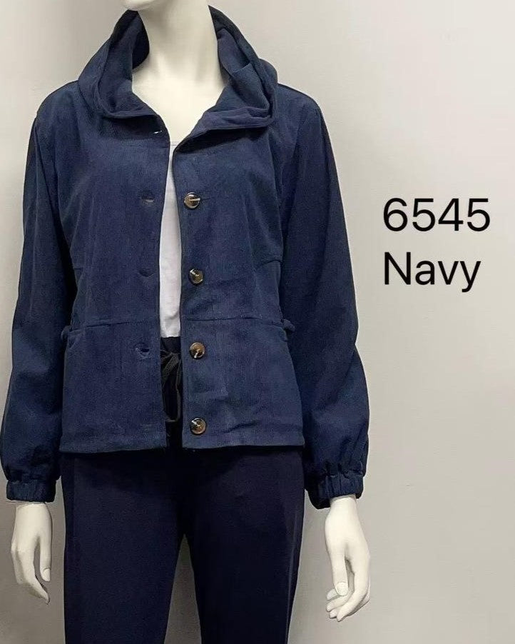 Corduroy Hooded Jacket