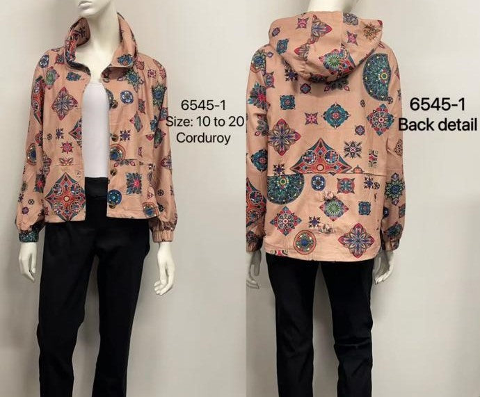 Corduroy Hooded Jacket