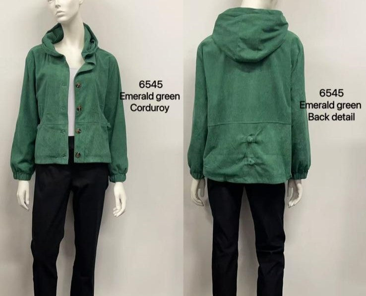 Corduroy Hooded Jacket