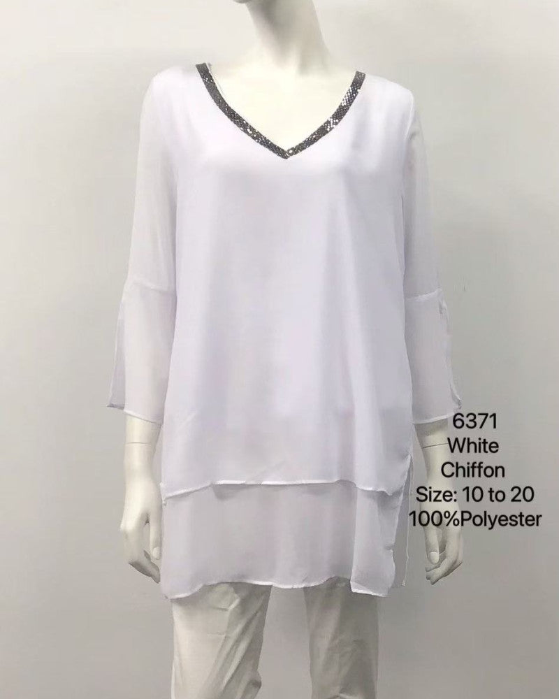 Celeste Sequin-Trim Tunic