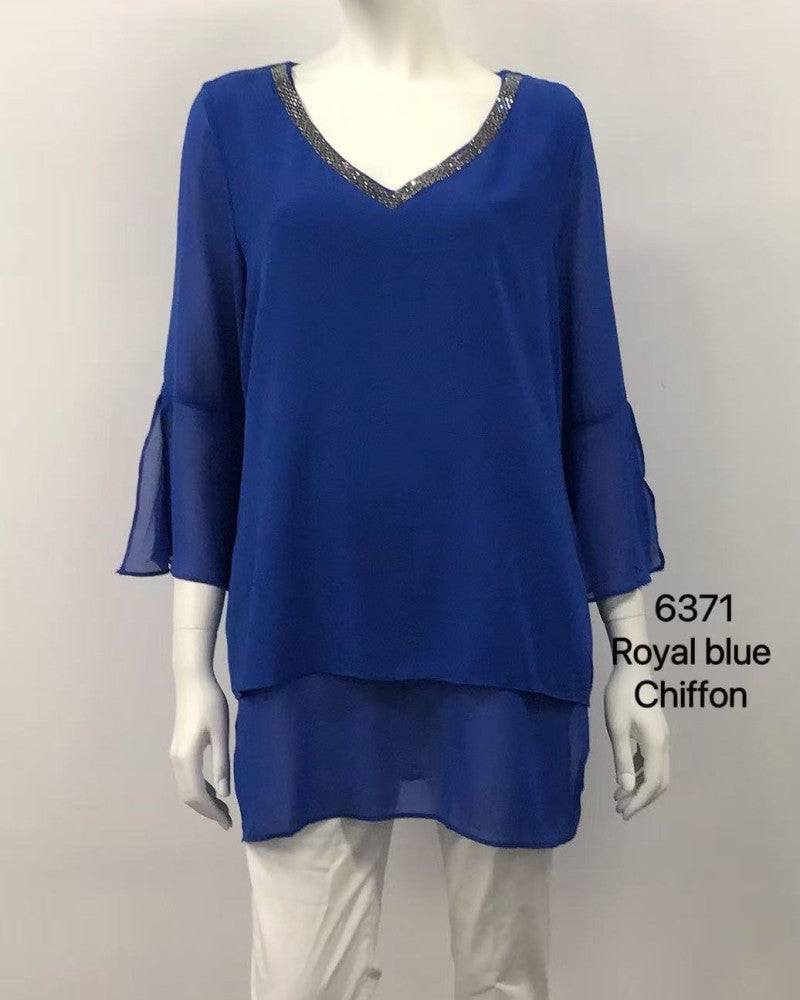 Celeste Sequin-Trim Tunic