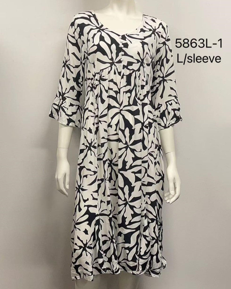 Ruffle Sleeve Midi Dress