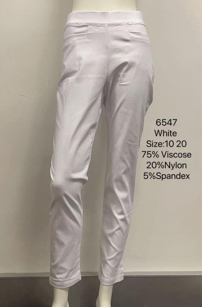 Stretch Slim Pants with Pocket