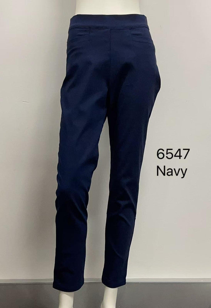 Stretch Slim Pants with Pocket
