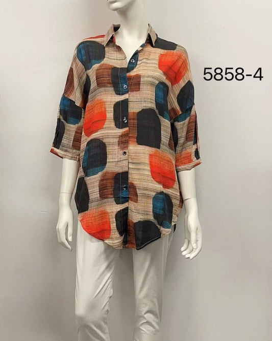 Button-Up Relaxed Fit Shirt