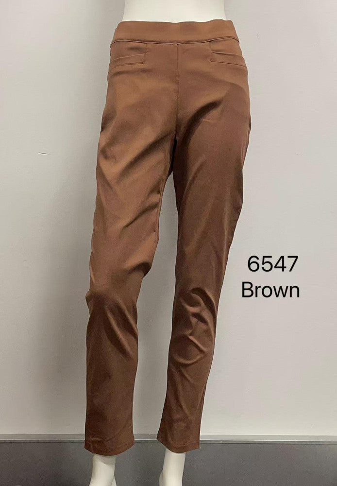 Stretch Slim Pants with Pocket