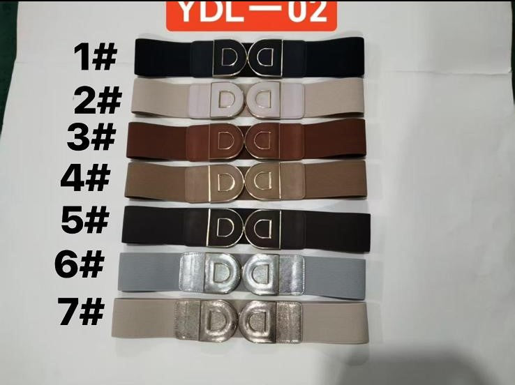 YDL-02 Elastic Belt with Double-D Metal Buckle