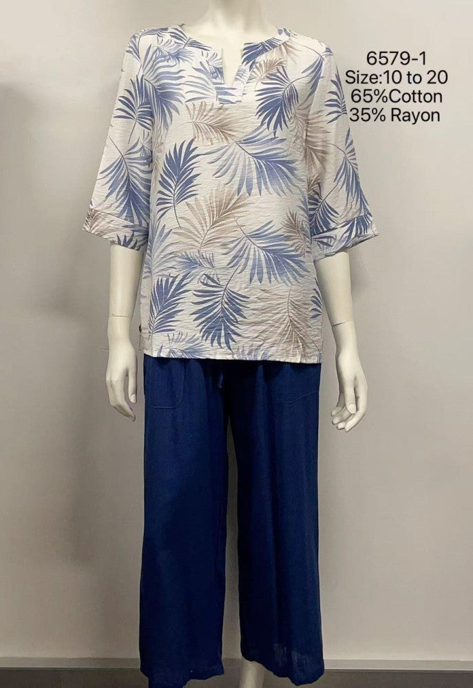 3/4 Sleeve Tunic Top