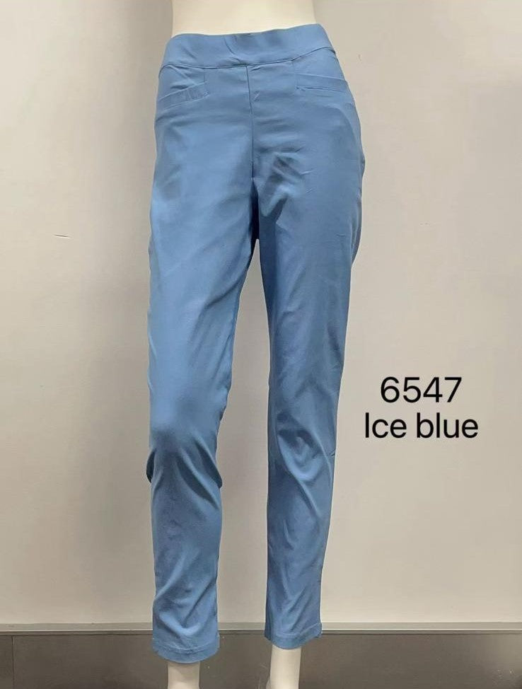 Stretch Slim Pants with Pocket