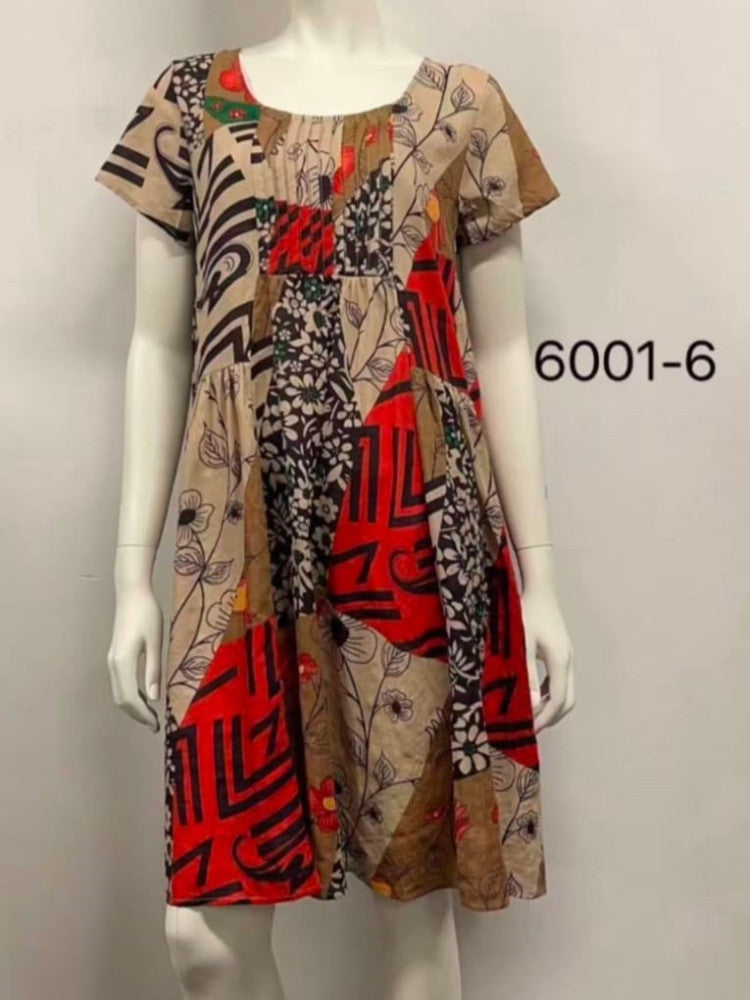 Printed Cotton Dress