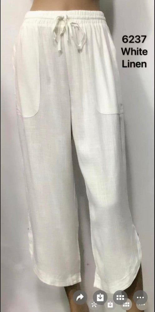 Relaxed Pocket Pants with Drawstring Waist
