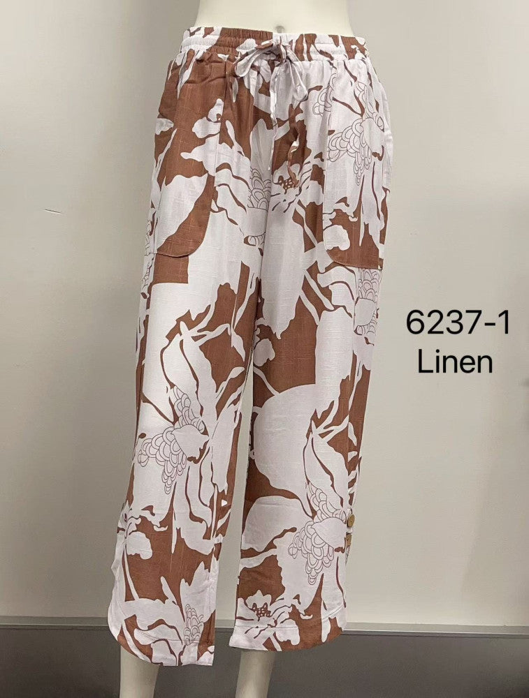 Relaxed Pocket Pants with Drawstring Waist