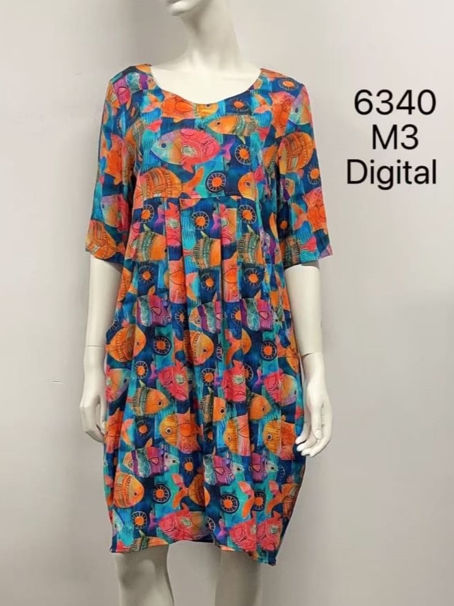 Round Neck Linen Dress