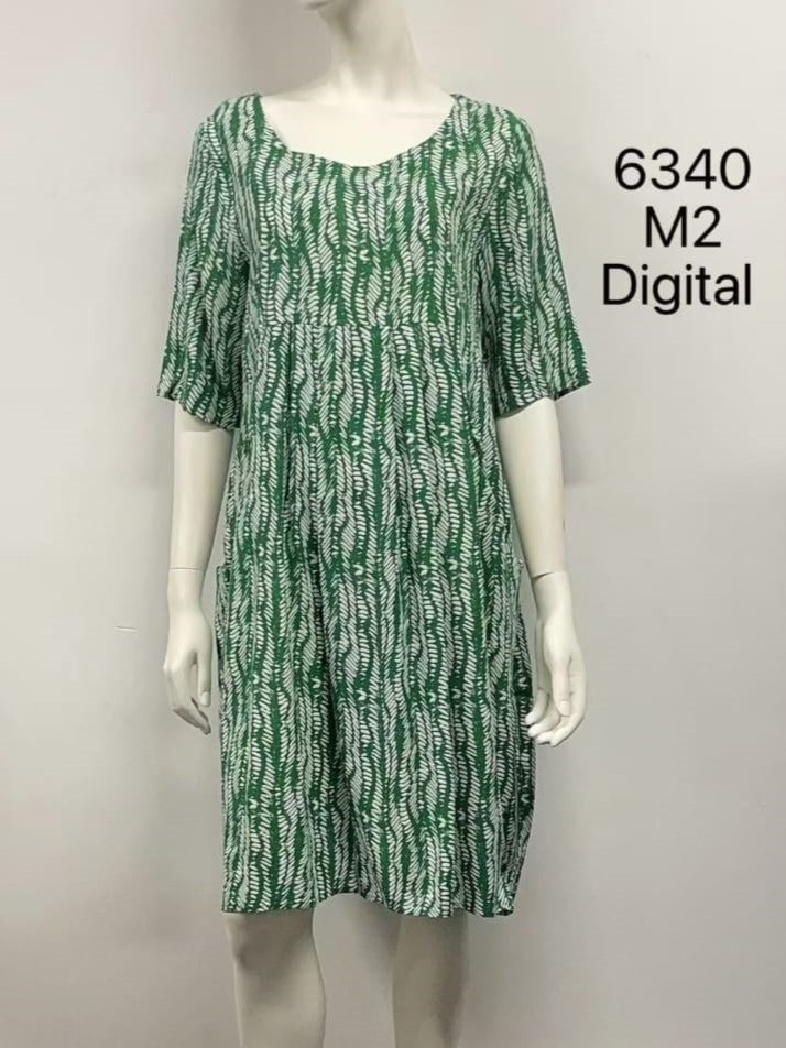 Round Neck Linen Dress