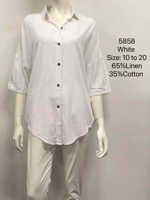 Button-Up Relaxed Fit Shirt