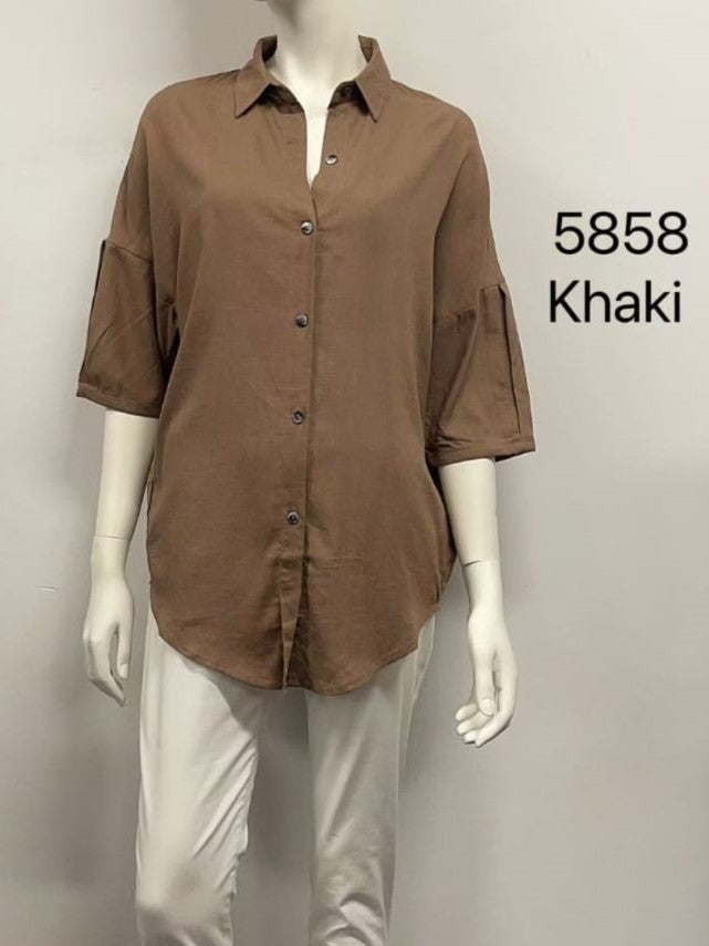 Button-Up Relaxed Fit Shirt