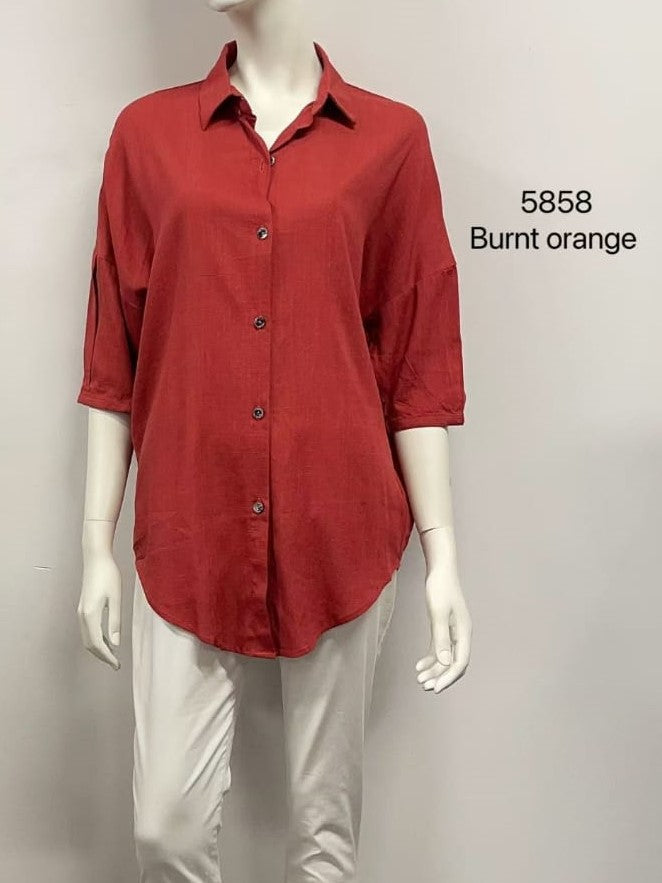 Button-Up Relaxed Fit Shirt