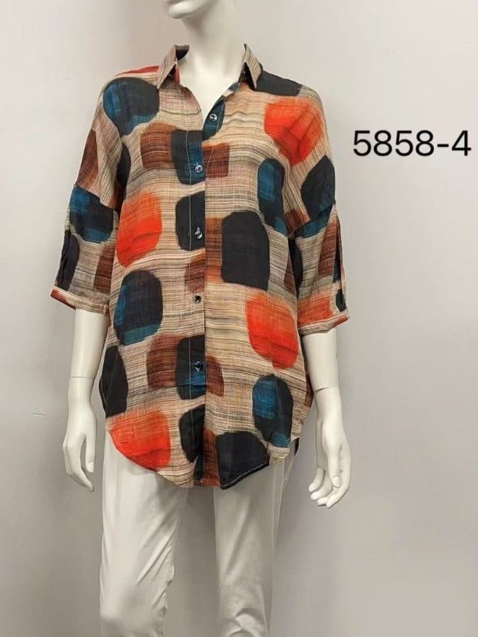 Button-Up Relaxed Fit Shirt