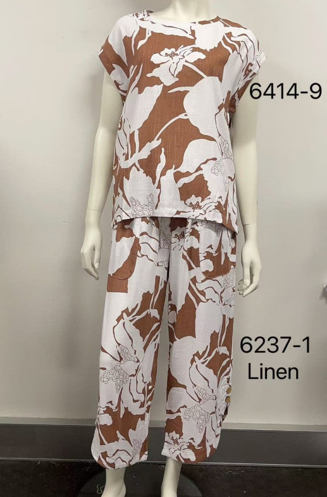 Linen Painted Top