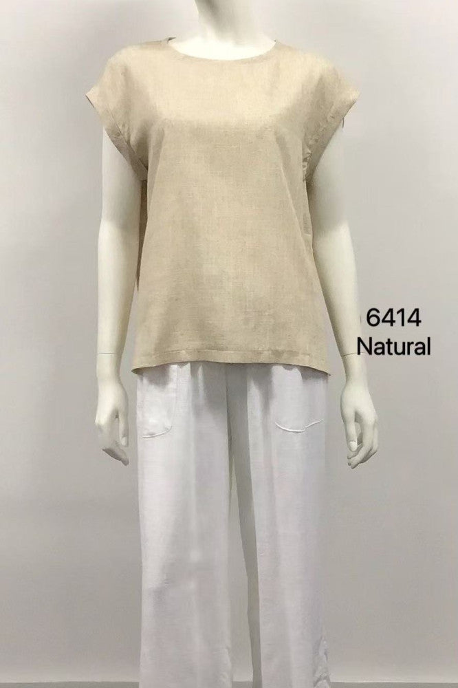 Linen Painted Top