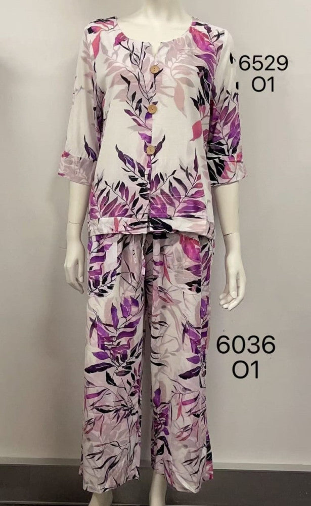 Quarter Sleeve Button Top