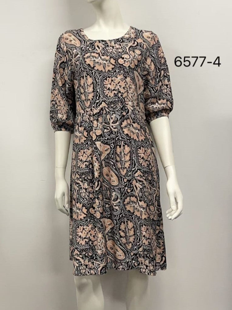 Printed Cotton Rayon Dress
