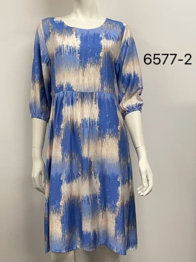 Printed Cotton Rayon Dress