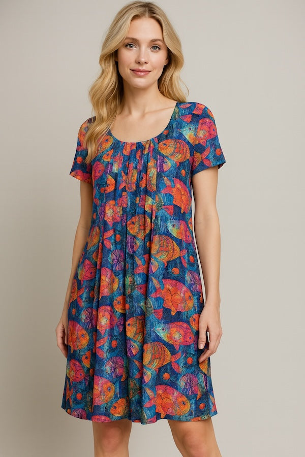 Printed Cotton Dress