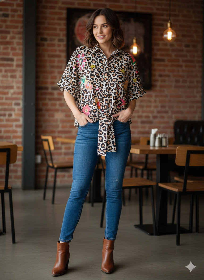 LEO TIE SHIRT