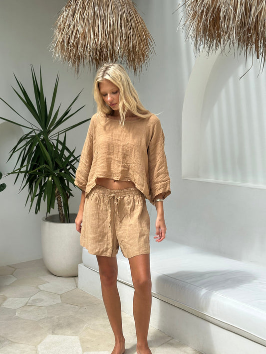 Hanna Shorts Camel