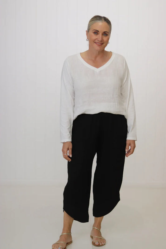 Amalia Sleeved Top -  Costa Vita Purolino