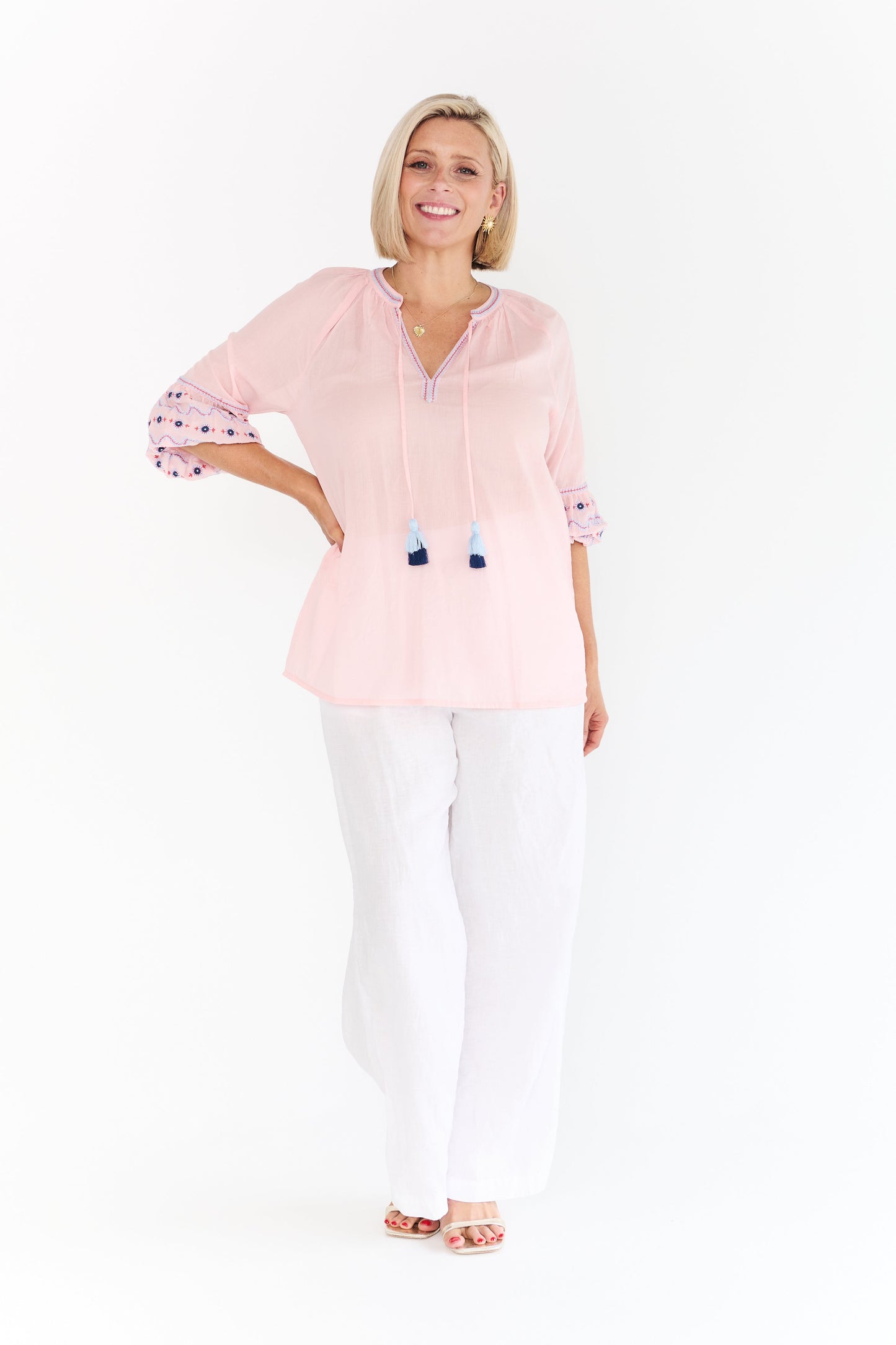 FIESTA PALE PINK SHIRT